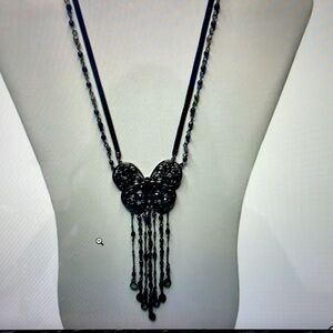 Vida Jewels Hematite Butterfly with Black & Pink Beads